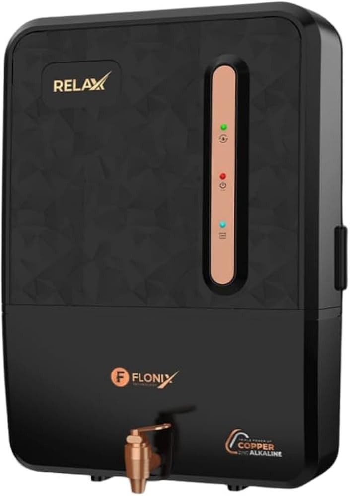 Flonix Relax Black & Rose Gold (Copper + Zinc + Alkaline RO)